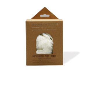 Bath Loofah Puff Beige