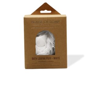 Bath Loofah Puff White