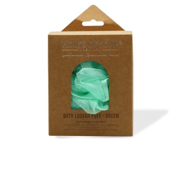 Bath Loofah Puff Green